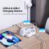Huntkey SZN307C (Charge Station F20) 3*AC outlets,2*USB-A ports,1*USB-C ports | Surge Protect 1.5M - White